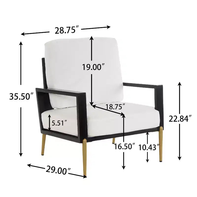 Fauteuil moderne du milieu du siècle en métal et bois d’hévéa, revêtement en velours