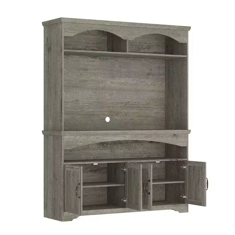 Meuble de rangement rustique multifonction, vitrine et bibliothèque, meuble de rangement pour salon, vaisselier de cuisine pour ranger la vaisselle