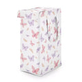 Sweet Jojo Designs Girl Foldable Laundry Hamper with Handles Butterfly Pink and Purple