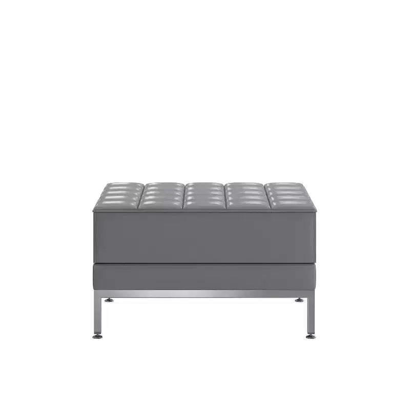 Gesteppter und geknöpfter modularer Polsterhocker