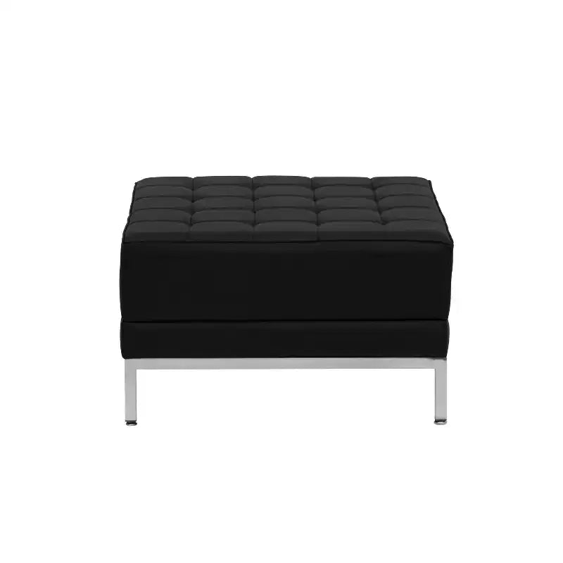 Gesteppter und geknöpfter modularer Polsterhocker