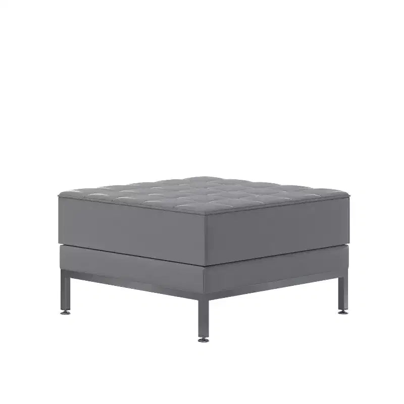 Puf modular acolchado y capitoné