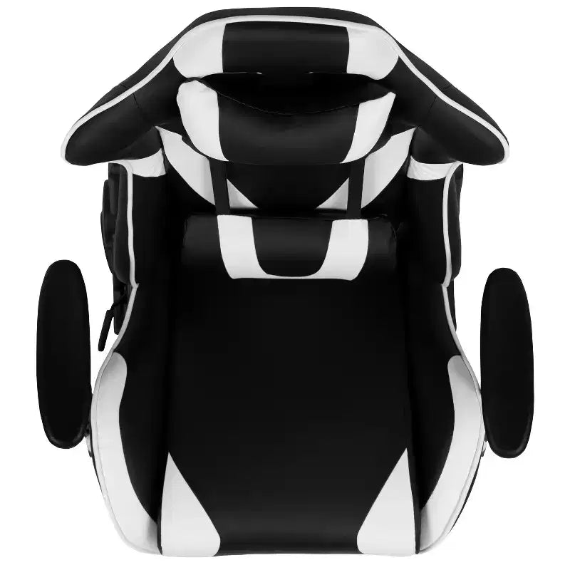 Chaise de jeu de course ergonomique pour bureau et ordinateur, avec dossier entièrement inclinable et coulisse