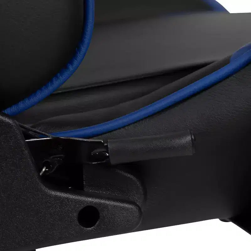 Chaise de jeu de course ergonomique pour bureau et ordinateur, avec dossier entièrement inclinable et coulisse