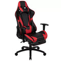 Chaise de jeu de course ergonomique pour bureau et ordinateur, avec dossier entièrement inclinable et coulisse