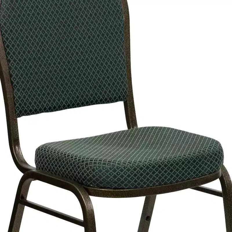 Stapelbarer Bankettstuhl der Serie Dome mit Rückenlehne